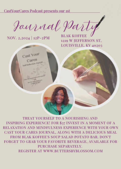 Cast Your Cares Journal Party